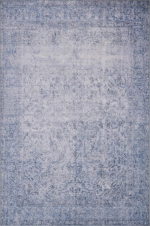 Loloi Loren Collection LQ-09 Slate 5'-0" x 7'-6" Area Rug