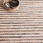 SAFAVIEH Cape Cod Collection Accent Rug - 3' x 5', Natural & Navy, Handmade, Braided Design, Ideal for The Living Room, Bedroom, Dining Room (CAP151N-3)