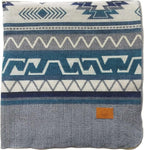 Inca Aztec Throw, Queen, King Blanket | Southwest Indian Navajo Boho Style | Native Cover for Camping, Bedding, Couch, Vanlife | Faux Alpaca, Lightweight, Hypoallergenic (Condor Gray, Queen)