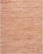 SAFAVIEH Area Rug 8x10 - Cape Cod Collection - Large - Pink & Natural, Handmade Jute & Cotton, Ideal for Living Room, Bedroom, Dining Space (CAP236U)