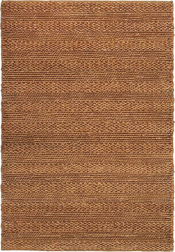 SAFAVIEH Area Rug 3x5 - Natural Fiber Collection - Gold, Handmade Jute, Braided Woven Design, Ideal for Entryway, Living Room, Bedroom (NF212E)