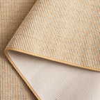Martha Stewart x SAFAVIEH Area Rug Collection - 5' x 8', Beige & Ivory, Sisal & Jute, Farmhouse Style, Ideal for Living Room, Bedroom, Office, Dining Space (MSR9501C)