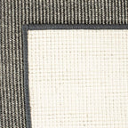 Martha Stewart x SAFAVIEH Area Rug Collection - 2'4" x 4', Charcoal, Sisal & Jute, Farmhouse Style, Ideal for Living Room, Bedroom, Office, Accent Space (MSR9501F)