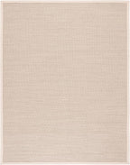 SAFAVIEH Area Rug 10x14 - Natural Fiber Collection - Large - Marble & Beige, Sisal, Woven Design with Border (NF143C)
