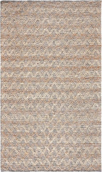 SAFAVIEH Natural Fiber Collection Area Rug - 5' x 8', Natural & Black, Flat Weave Farmhouse Geometric Jute Design, Ideal for High Traffic Areas in Living Room, Bedroom (NF382A)