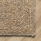 Rugs USA Juniper Natural/Ivory, 8'6" x 11'6", Hand Braided, Tiled, Jute, Soft and Textured, High Traffic, Stain Resistant, Easy Clean, Durable Area Rug for Bedroom, Living Room, Dining, Den, Foyer