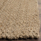 SAFAVIEH Natural Fiber Collection Area Rug - 6' x 9', Natural & Natural, Handmade Jute, Ideal for High Traffic Areas in Living Room, Bedroom (NF181A)