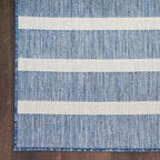 Nourison Home Positano Navy Ivory 8' x 10' Area Rug - Easy Clean, Non Shedding, Bed Room, Living Room, Dining Room, Kitchen (8' x 10')
