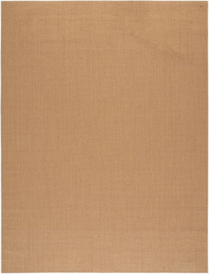 Martha Stewart x SAFAVIEH Area Rug Collection - 8' x 10', Natural & White, Sisal & Jute, Farmhouse Style, Ideal for Living Room, Bedroom, Office, Dining Space (MSR9501H)