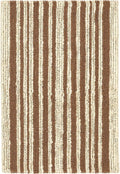 Dash and Albert Calder Stripe Caramel Handwoven Jute Rug, 10 X 14 Feet, Neutral/Brown Stripe Pattern