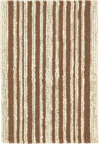 Dash and Albert Calder Stripe Caramel Handwoven Jute Rug, 10 X 14 Feet, Neutral/Brown Stripe Pattern