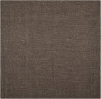 SAFAVIEH Area Rug 10' Square - Natural Fiber Collection - Large - Brown, Handmade Jute, Farmhouse Style, Chunky Textured Thick Pile (NF447D)