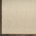 Nourison Home Courtyard Natural 9' x 12' Area Rug - Easy Clean, Non Shedding, Bed Room, Living Room, Dining Room, Kitchen (9' x 12')