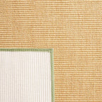 Martha Stewart x SAFAVIEH Area Rug Collection - 2'3" x 8' Runner, Natural & Green, Sisal & Jute, Farmhouse Style, Ideal for Living Room, Bedroom, Foyer, Hallway (MSR9501E)