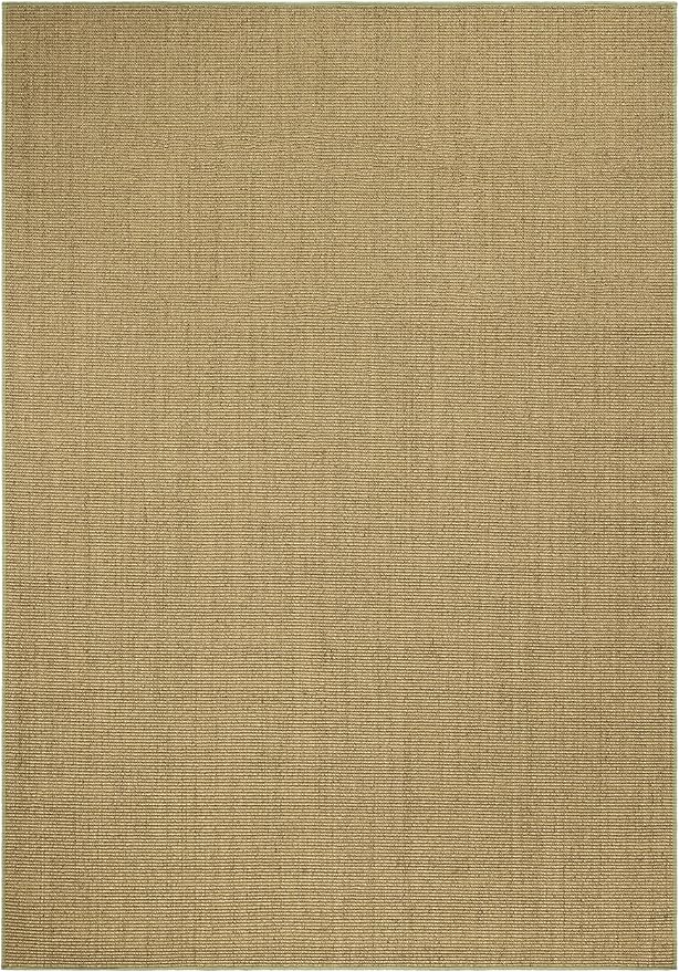 Martha Stewart x SAFAVIEH Area Rug Collection - 4' x 6', Green, Sisal & Jute, Farmhouse Style, Ideal for Living Room, Foyer, Bedroom, Accent Space (MSR9501Y)