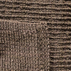 SAFAVIEH Area Rug 10' Square - Natural Fiber Collection - Large - Brown, Handmade Jute, Farmhouse Style, Chunky Textured Thick Pile (NF447D)