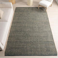 Nuloom Elfriede Handmade, Green/Natural, 7'6" x 9'6", Solid, Rustic, Jute, Soft and Textured, High Traffic, Stain Resistant, Easy Clean, Durable Area Rug for Bedroom, Living Room, Dining, Den, Foyer