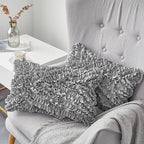 FAVRIQ 12 x 20 Throw Pillow Inserts (Set of 2), Rectangle Interior Sofa Pillow Inserts with 100% Cotton Cover, Lumbar Support Pillow for Chair Bed, Decorative Pillow Insert Pair, White Couch Pillow