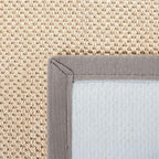 SAFAVIEH Area Rug 2x3 - Natural Fiber Collection - Maize & Grey, Sisal, Woven Design with Border (NF141G)