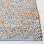 SAFAVIEH Cape Cod Collection Runner Rug - 2'3" x 8', Silver & Natural, Handmade Flat Weave Jute, Ideal for High Traffic Areas in Living Room, Bedroom (CAP821J)