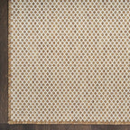 Nourison Home Courtyard Jute Ivory 8' x 10' Area Rug - Easy Clean, Non Shedding, Bed Room, Living Room, Dining Room, Kitchen (8' x 10')