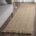 SAFAVIEH Natural Fiber Collection Accent Rug - 2'6" x 4', Natural, Handmade Tassel Jute, Ideal for High Traffic Areas in Entryway, Living Room, Bedroom (NF467A)