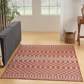 Nourison Home Positano Terracotta 5' x 7' Area Rug - Easy Clean, Non Shedding, Bed Room, Living Room, Dining Room, Kitchen (5' x 7')