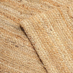 Hand Woven Jute Area Rug - 2' x 6' Feet - Rustic Beige Reversible Rectangular Rugs for Bedroom, Kitchen, Living Room - Vintage Natural Braided Entry Floor Décor Boho Jute Rug 24 X72 Inches