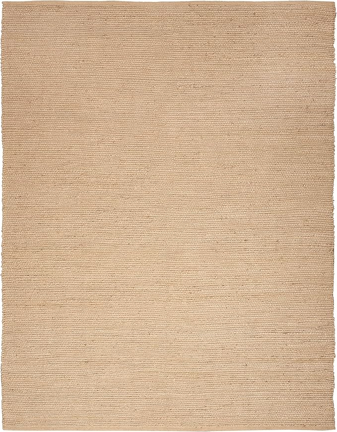 Nourison Home Natural Jute Bleached 9' x 12' Area Rug - Easy Clean, Non Shedding, Bed Room, Living Room, Dining Room, Kitchen (9' x 12')