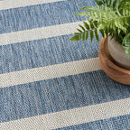 Nourison Home Positano Navy Ivory 6' x 9' Area Rug - Easy Clean, Non Shedding, Bed Room, Living Room, Dining Room, Kitchen (6' x 9')