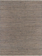 Unique Loom Chindi Jute Collection Area Rug (10' x 14' 1" Rectangle, Black/ Natural)