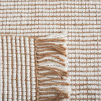 SAFAVIEH Natural Fiber Collection Area Rug - 5' x 8', Ivory & Natural, Handmade Woven Farmhouse Fringe Jute, Ideal for High Traffic Areas in Living Room, Bedroom (NF826A)