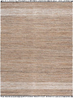 SAFAVIEH Area Rug 8x10 - Cape Cod Collection - Large - Beige, Handmade Denim & Jute, Ideal for Living Room, Bedroom, Office, Dining Space (CAP153B)