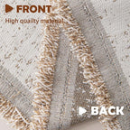 Couch Cover for Dogs, Boho Sofa Covers for 3 Cushion Couch, Chenille Slipcover for Pets Washable, L-Shape Sectional Couch Loveseat Cover Soft Throw Blankets with Tassels(71x102,Speckled Beige)