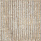 SAFAVIEH Area Rug 4' Square - Natural Fiber Collection - Grey & Natural Brown, Handmade Jute, Farmhouse Style, Chunky Textured Thick Pile (NF447K)
