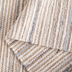 SAFAVIEH Cape Cod Collection Area Rug - 2'3" x 8' Runner, Natural/Light Blue, Geometric Design, Ideal for High Traffic Areas in Living Room, Bedroom, Dining (CAP151L)