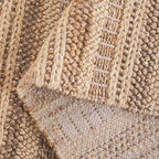 SAFAVIEH Natura Collection Runner Rug - 2'3" x 8', Tan & Beige, Western Design, Ideal for High Traffic Areas in Entryway, Kitchen & Bathroom (NAT501A-28)
