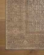 Loloi Amber Lewis Cambria Collection CBR-07 Ocean/Bark 7'-6" x 9'-6" Area Rug Jute, Neutral, Vintage Style, Antique Tone, Living, Bedroom, Dining, Carpet