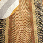 SAFAVIEH Washable Rug Outdoor Braided Collection - 6' x 8' Oval, Multi, Handmade & Reversible, Non-Shedding & Easy to Clean, Ideal for Patio, Backyard, Mudroom (BRD308A)