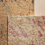 Dash and Albert Horseshoe Spice Hand Knotted Jute Rug, Runner-2.5 X 8 Feet, Neutral/Red Geometric Pattern - Premium Luxury Hotel Quality Soft Breathable Hypoallergenic Machine Washable Easy Care