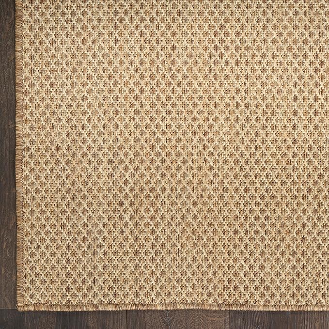 Nourison Home Courtyard Jute 10' x 14' Area Rug - Easy Clean, Non Shedding, Bed Room, Living Room, Dining Room, Kitchen (10' x 14')