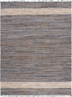 SAFAVIEH Area Rug 8x10 - Cape Cod Collection - Large - Light Blue, Handmade Denim & Jute, Ideal for Living Room, Bedroom, Office, Dining Space (CAP153L)