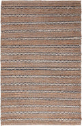 SAFAVIEH Natural Fiber Collection Area Rug - 6' x 9', Navy & Natural, Handmade Flat Weave Stripe Jute & Cotton Jute, Ideal for High Traffic Areas in Living Room, Bedroom (NFB655N)