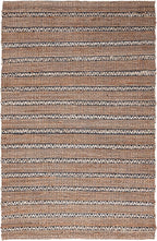 SAFAVIEH Natural Fiber Collection Accent Rug - 4' x 6', Navy & Natural, Handmade Flat Weave Stripe Jute & Cotton Jute, Ideal for High Traffic Areas in Entryway, Living Room, Bedroom (NFB655N)