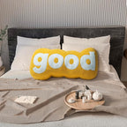 Johnear Headboard Pillow Yellow Plush Reading Pillow Back Support Pillows for Bed Sitting Up Adult Daybed Sofa College Dorm Bed Headboard Backrest Cushion Throw Body Bolster Twin