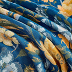 Boho Throw Blanket, 100% Organic Cotton Breathable Ultra Soft 80" x 90" Bed Quilt Throw - All Season Floral Rustic Farmhouse Decor Luxury Reversible Blanket for Sofa Couch Chair and Gift