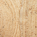 SAFAVIEH Natural Fiber Collection Area Rug - 8' Round, Natural, Handmade Boho Braided Jute, Ideal for High Traffic Areas in Living Room, Bedroom (NFB310A)