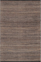 Home Conservatory Seed Handwoven Jute Rug, 4 X 6 Feet, Black/Neutral Geometric Pattern