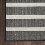 Nourison Home Positano Black Ivory 2' x 6' Area Rug - Easy Clean, Non Shedding, Bed Room, Living Room, Dining Room, Kitchen (6' Runner)