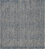 SAFAVIEH Natural Fiber Collection Area Rug - 6' Square, Charcoal & Natural, Handmade Woven Fringe Jute, Ideal for High Traffic Areas in Living Room, Bedroom (NF826H)